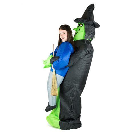 Inflatable witch cosfume